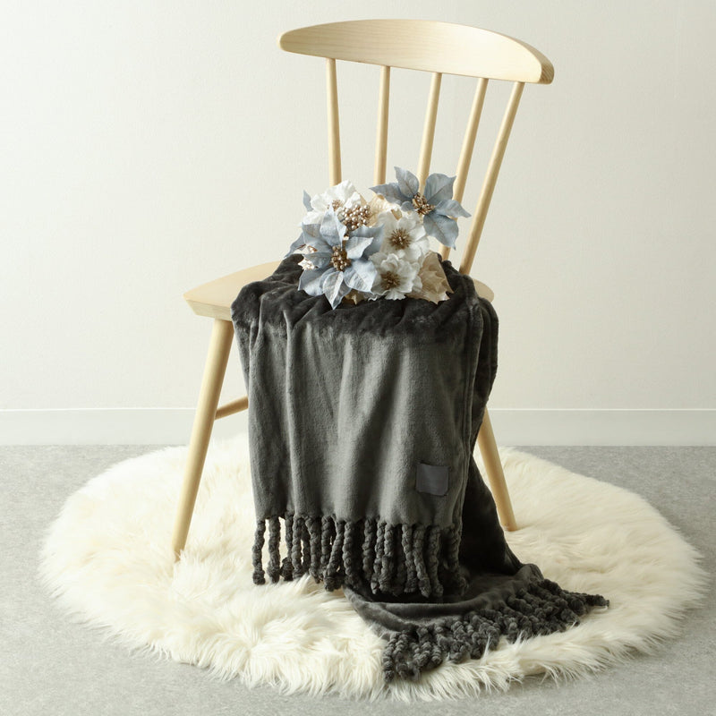 Godis Smooth Throw (Knee Blanket) 1500 X 800 Dark Gray