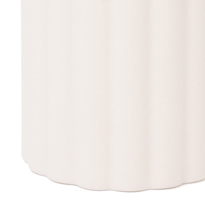 Scalloped Kitchen Dispenser Matte White