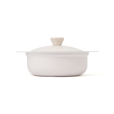 Bicolor Lightweight Cooking Pot 24cm Ivory