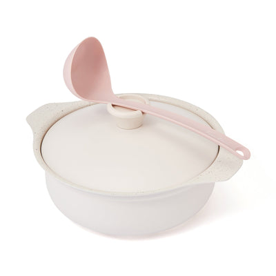 Bicolor Lightweight Cooking Pot 24cm Ivory