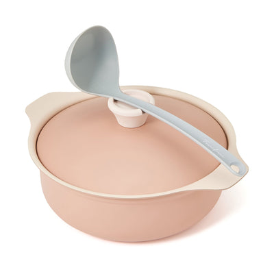 Bicolor Lightweight Cooking Pot 24cm Pink