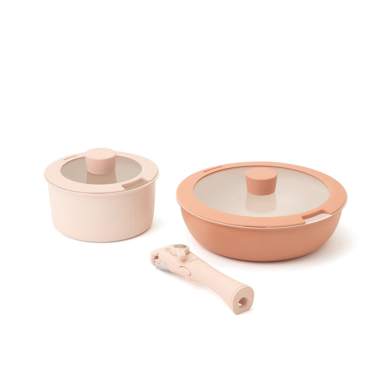 Go Table Pot And Pan Variety 5-Piece Set Pink