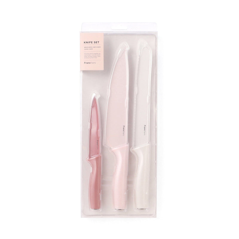 Knife Set (3 Pieces) Pink