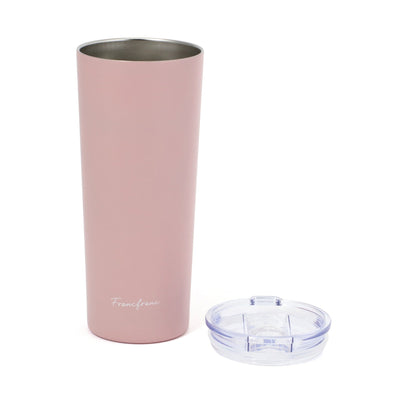 Stainless Steel Tumbler With Lid 650ml Pink