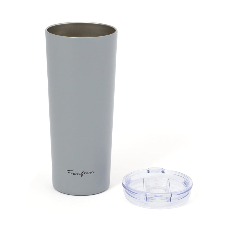 Stainless Steel Tumbler With Lid 650ml Grey