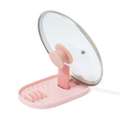 Pot Lid And Ladle Rest Pink