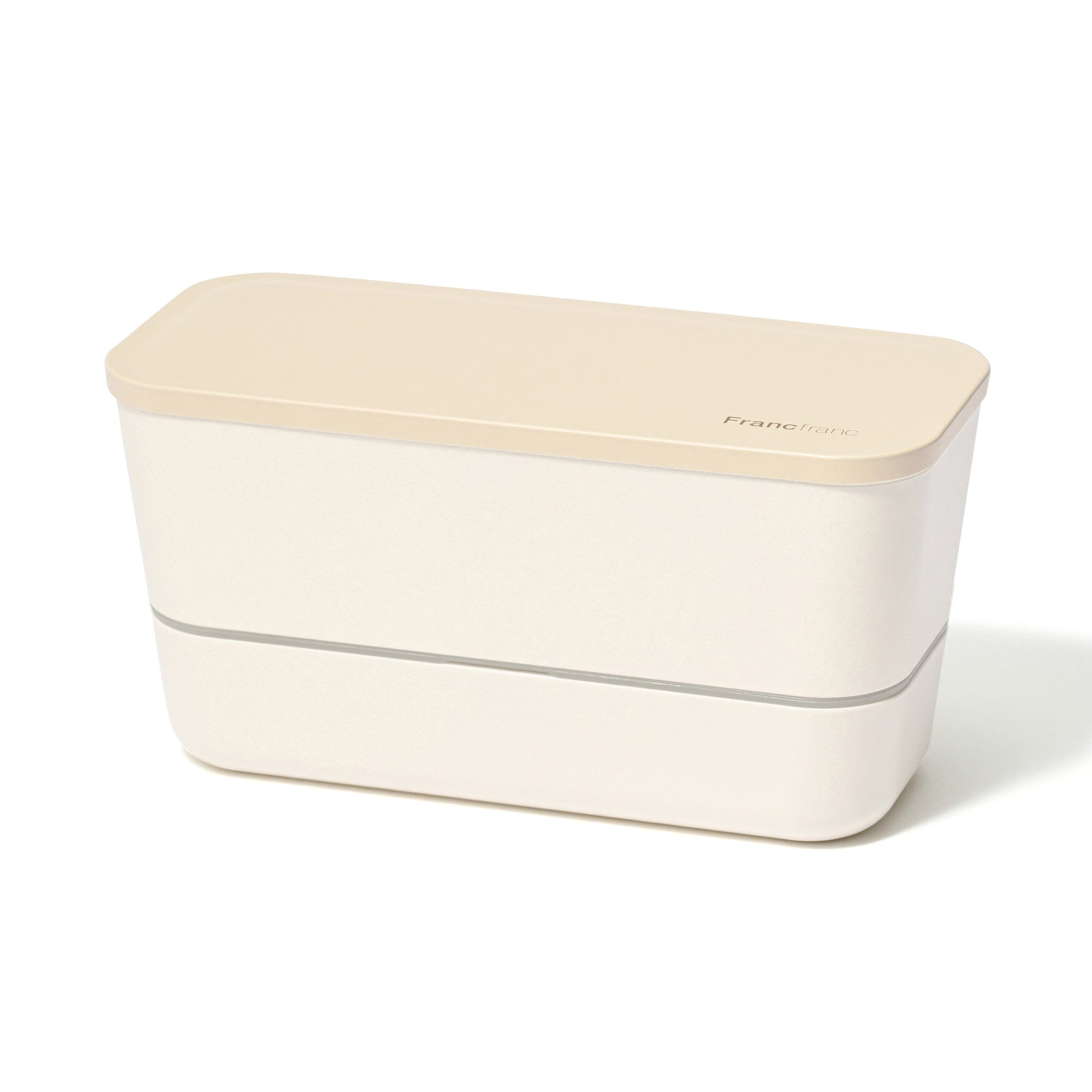 Logo Lunch Box 2 Tiers Ivory