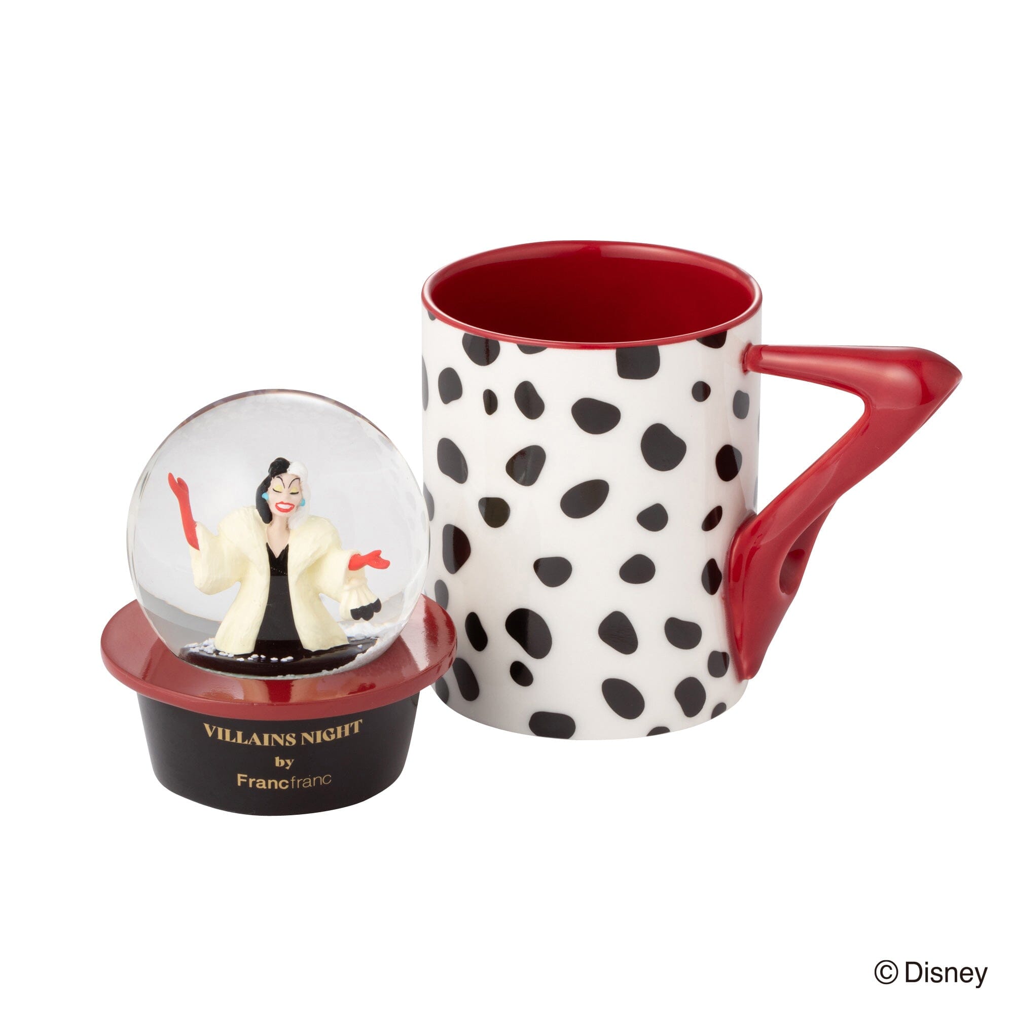 Disney Villains Night Mug & Snow Globe Cruella