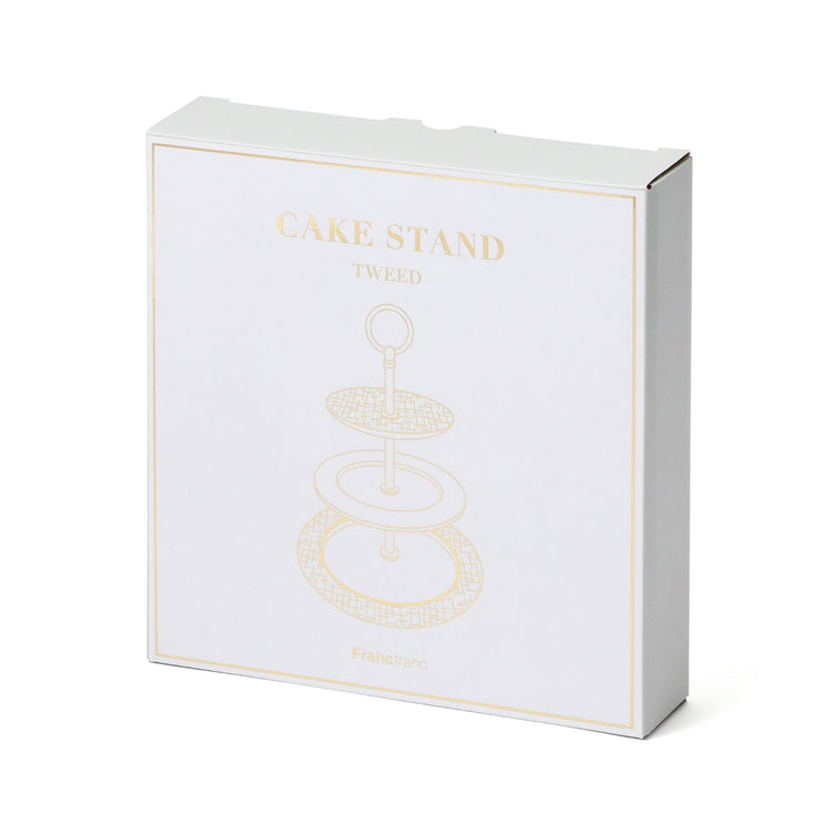 Tweed Cake Stand Gray