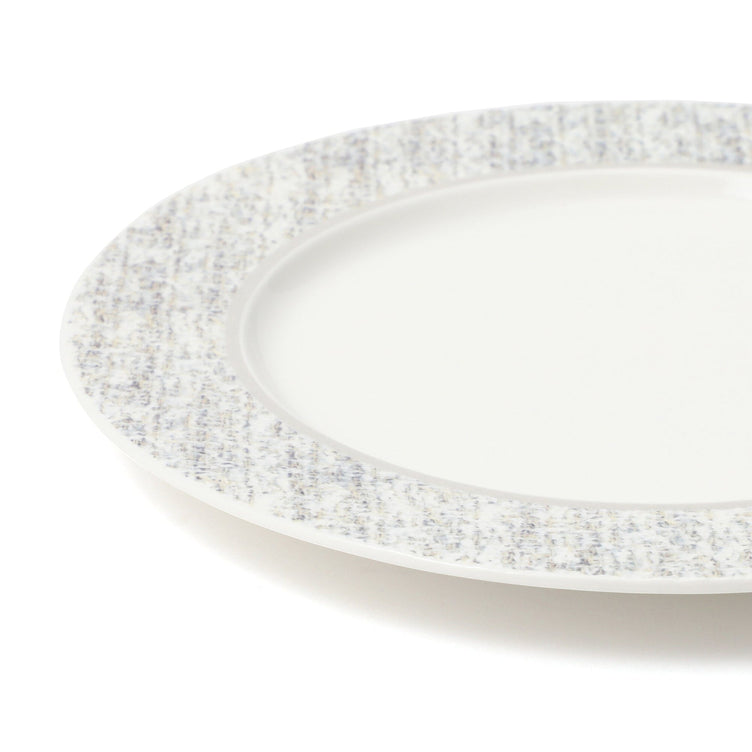Tweed Plate Medium Gray