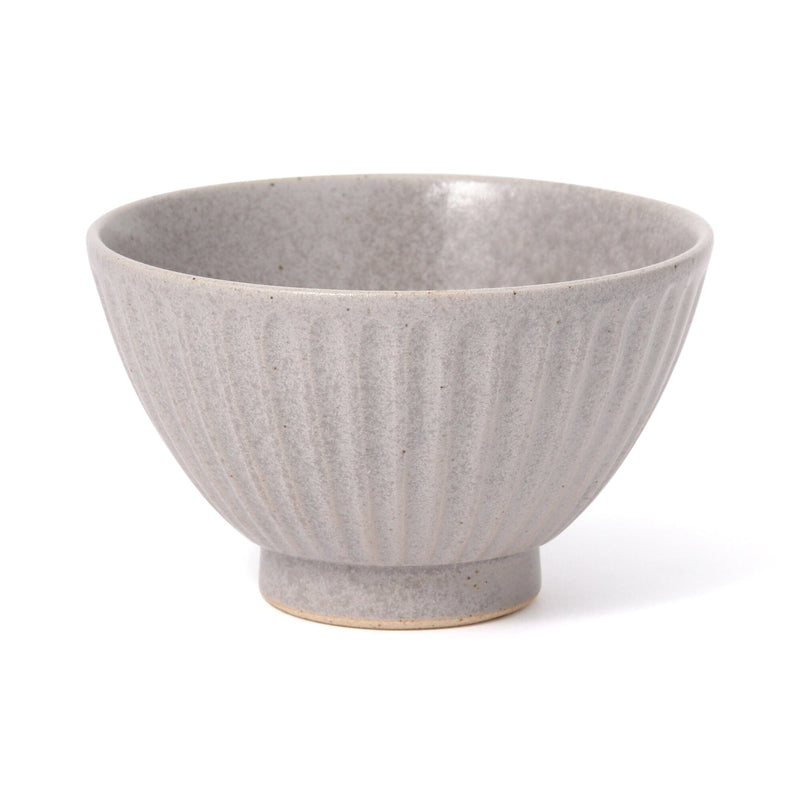 Mino Rice Bowl Shinogi Matte Gray