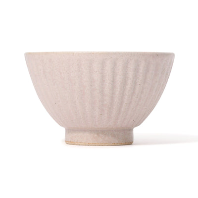 Mino Rice Bowl Shinogi Matte Pink