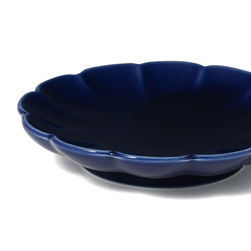 Mino Mini Plate Flower Navy