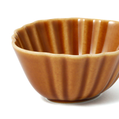 Mino Mini Bowl Kikubishi Brown