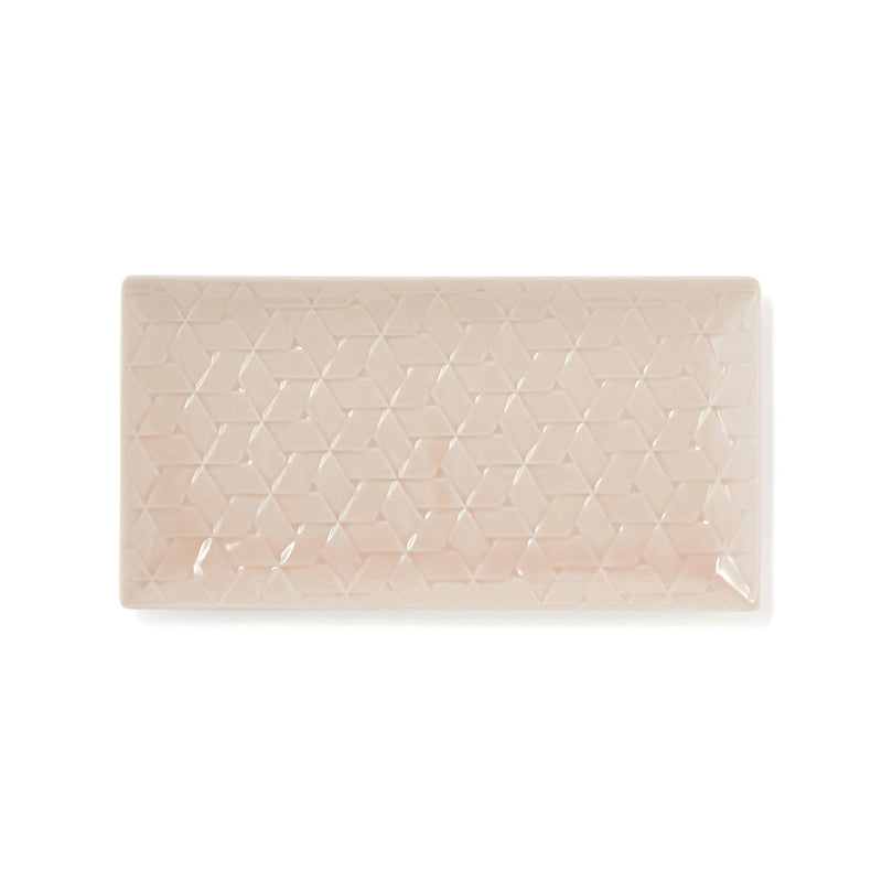 Mino Rectangular Plate Medium Pink