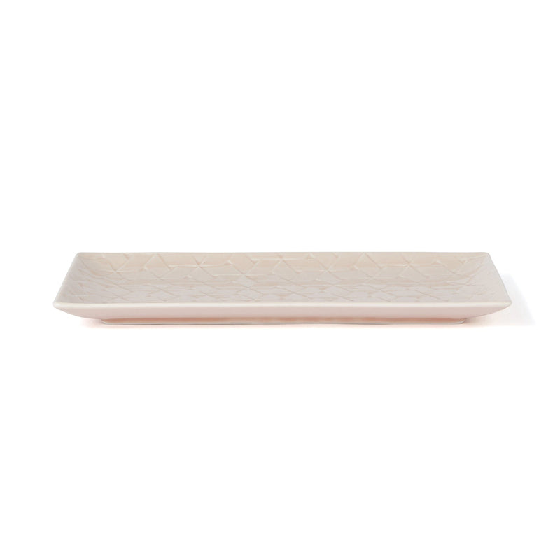 Mino Rectangular Plate Medium Pink