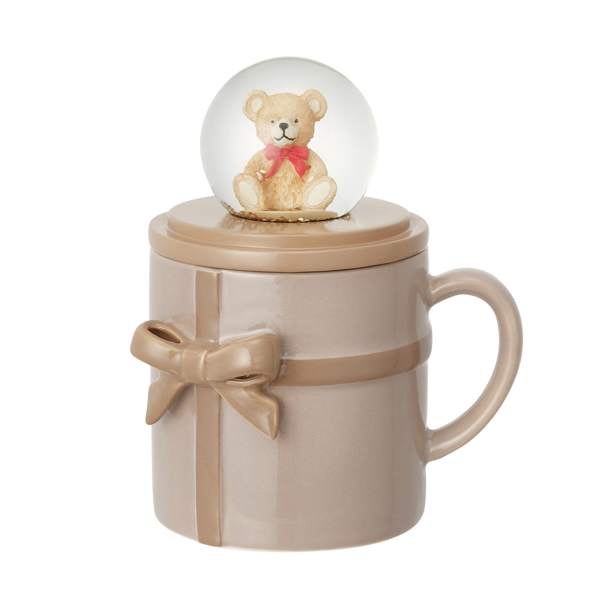 Ribbon Mug & Snow Globe Brown