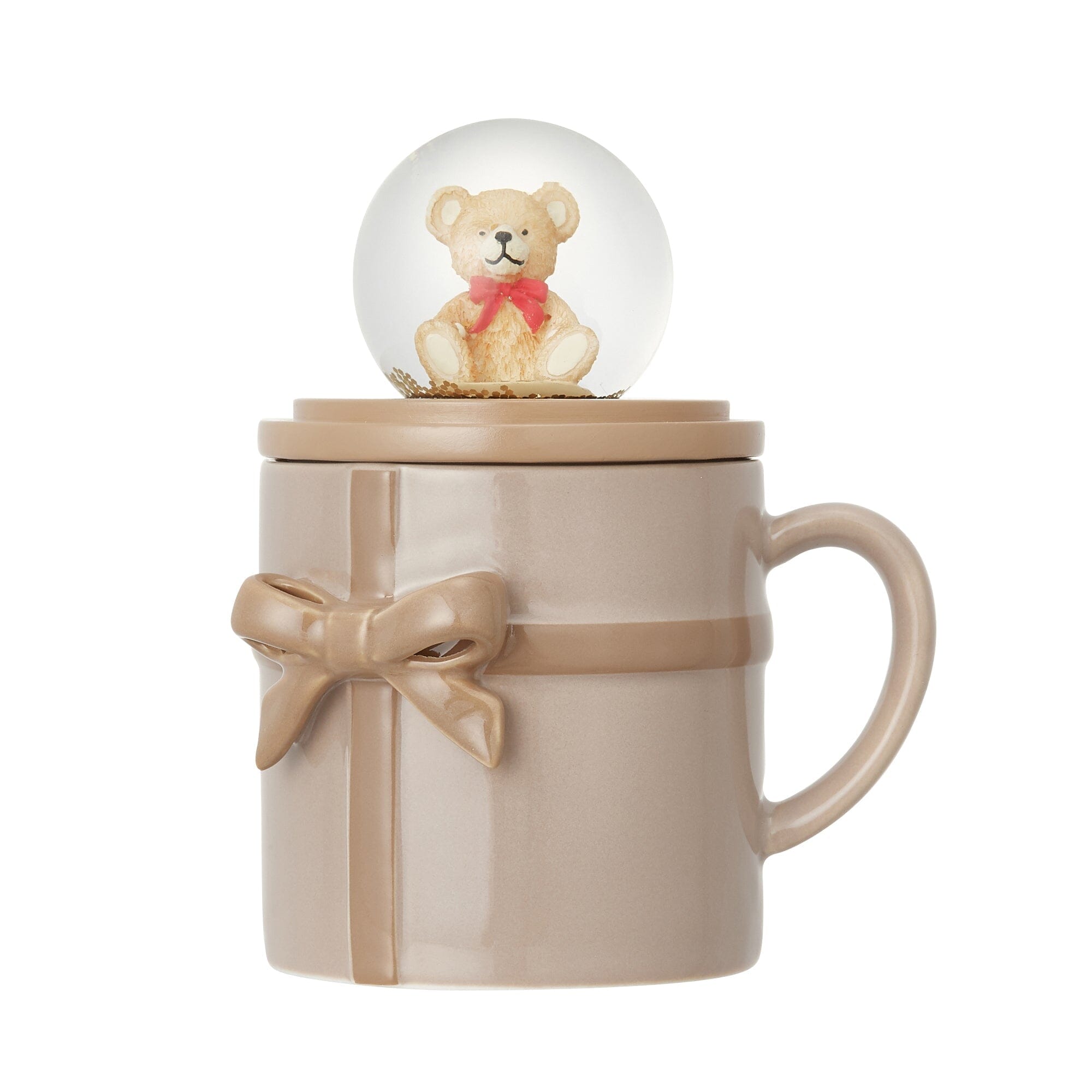 Ribbon Mug & Snow Globe Brown