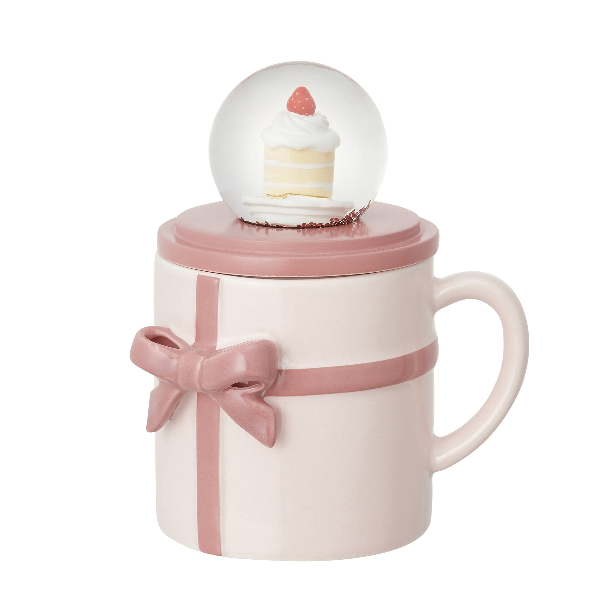 Ribbon Mug & Snow Globe Pink