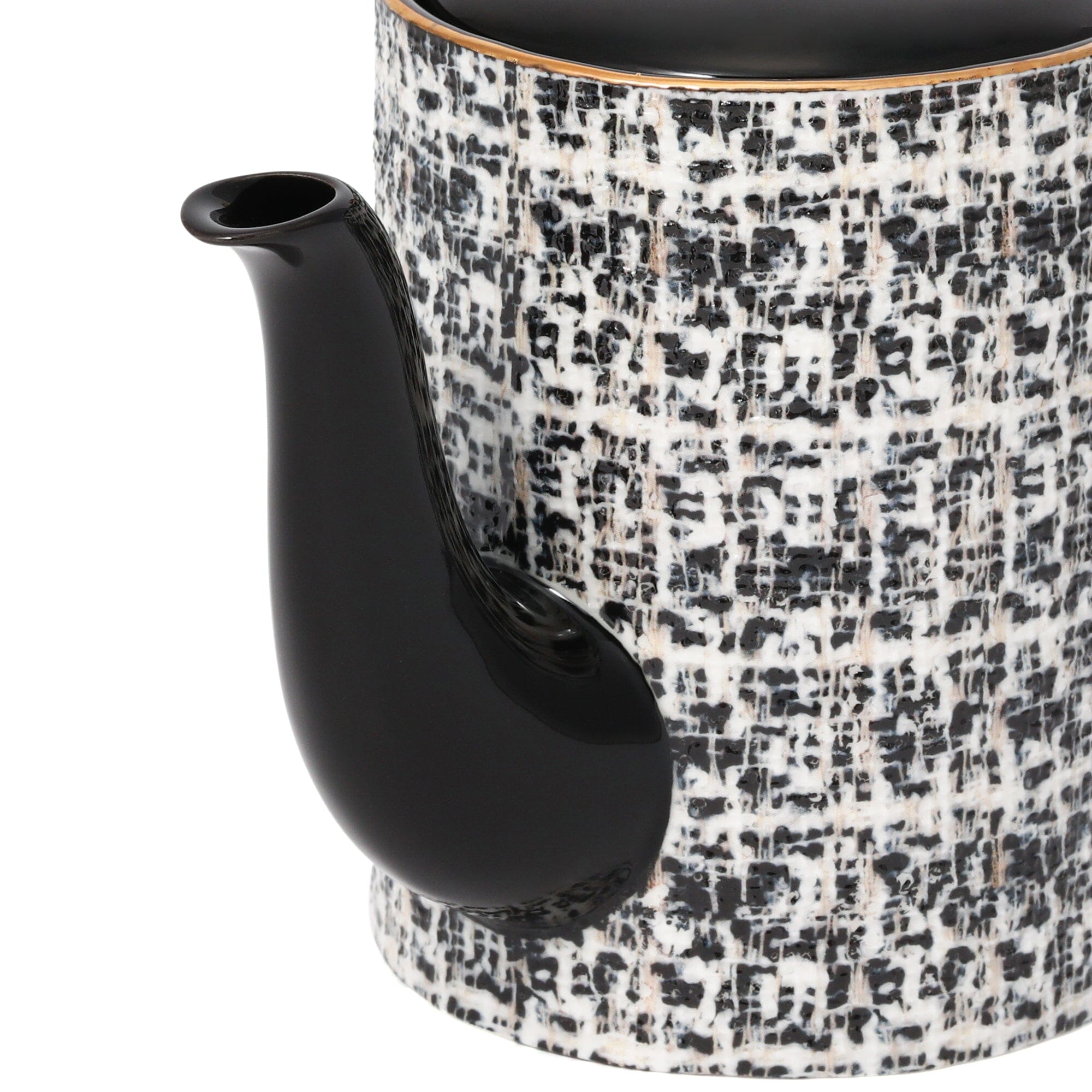 Tweed Teapot Black