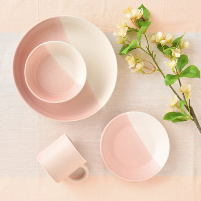 Mino Irabo Deep Plate Pink