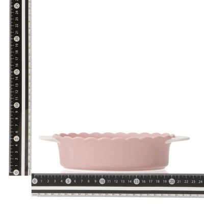 Bicolor Frill Ovenware Medium Pink