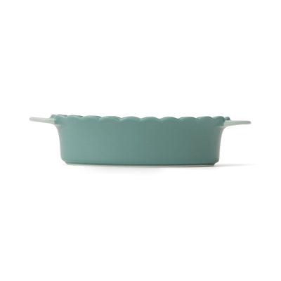 Bicolor Frill Ovenware Medium Green