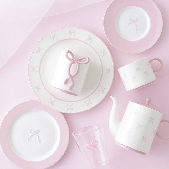 Ribbon 絲帶馬克杯 (粉紅色)