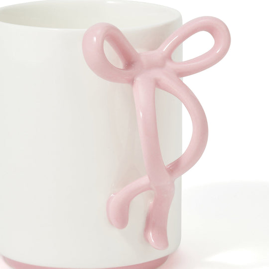 Ribbon 絲帶馬克杯 (粉紅色)