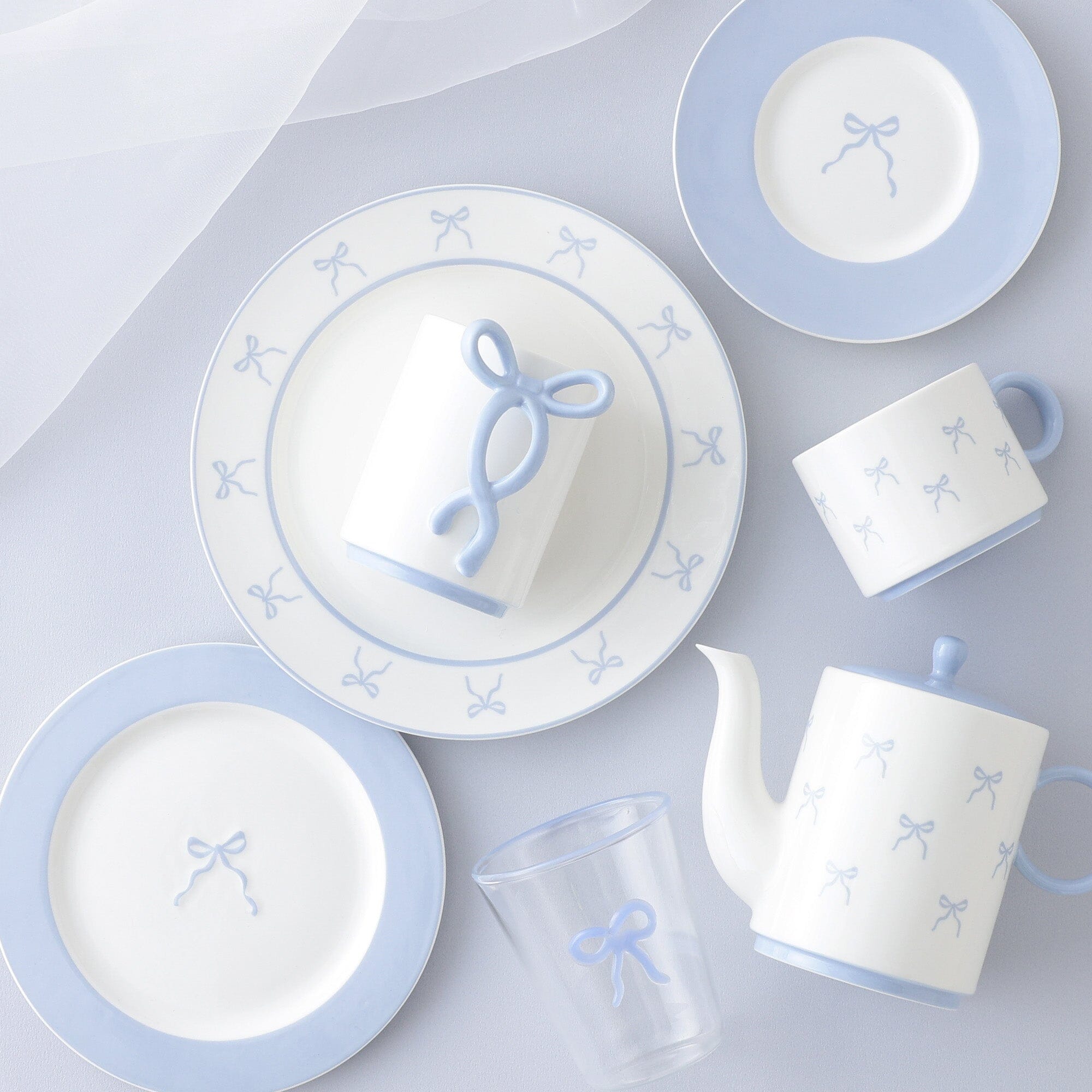Ribbon 絲帶馬克杯 (藍色)