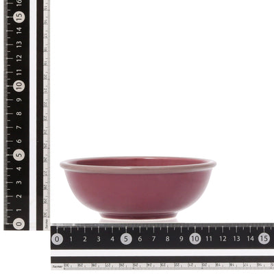 Bicolor Rim Bowl Small Red