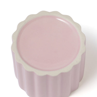 Scalloped Steaming Cup Pink