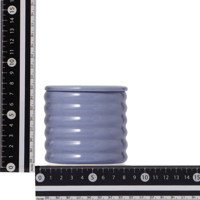 Scalloped Steaming Cup Blue