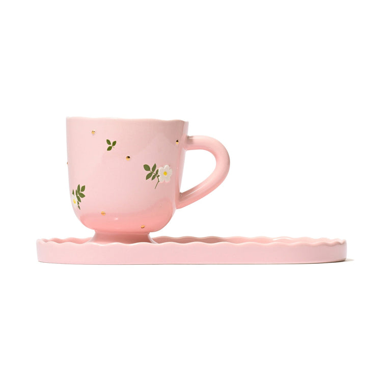 Fleuron Cafe Set Pink
