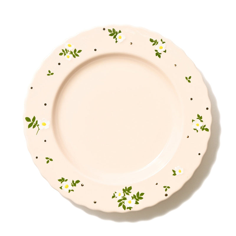 Fleuron Plate Medium Ivory