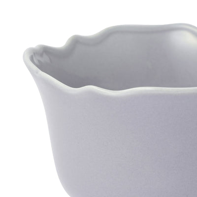 Flower Rim Soup Cup Blue