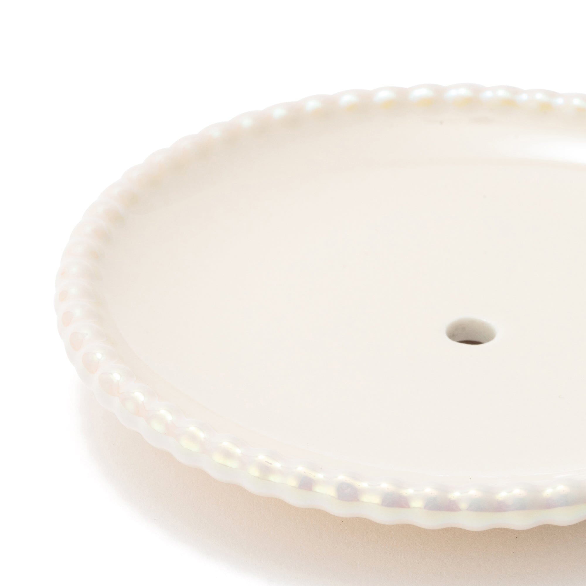 Pearl Cake Stand 3 Tier Beige