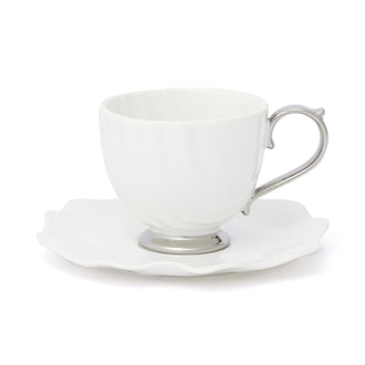 Shell Cup & Saucer White