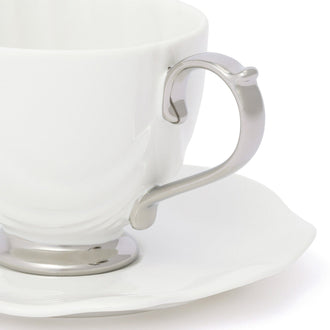 Shell Cup & Saucer White