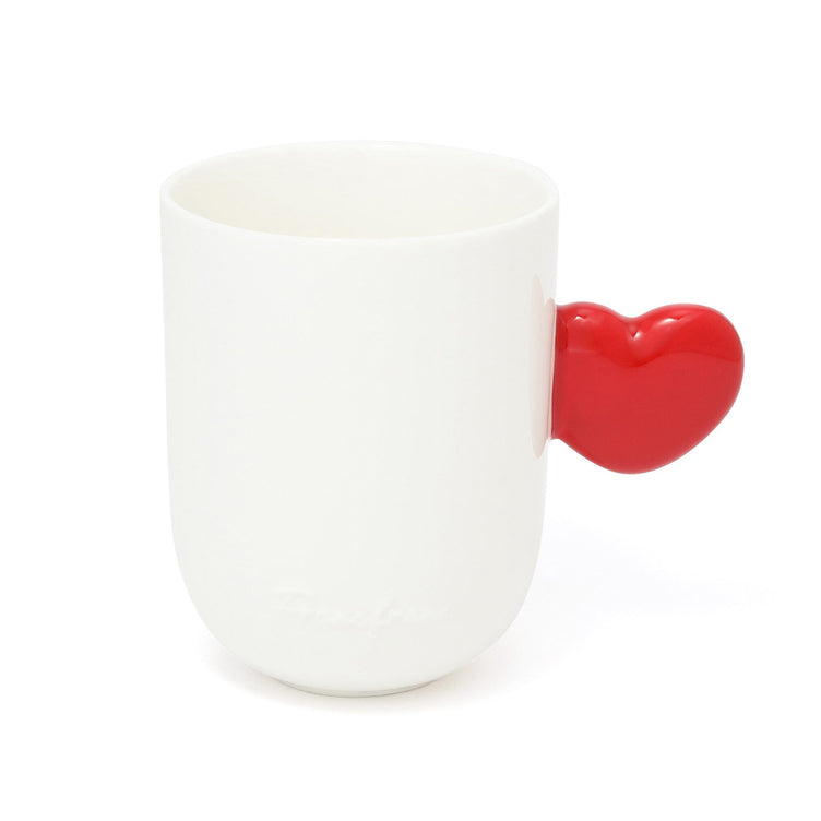 Heart Handle Mug Red