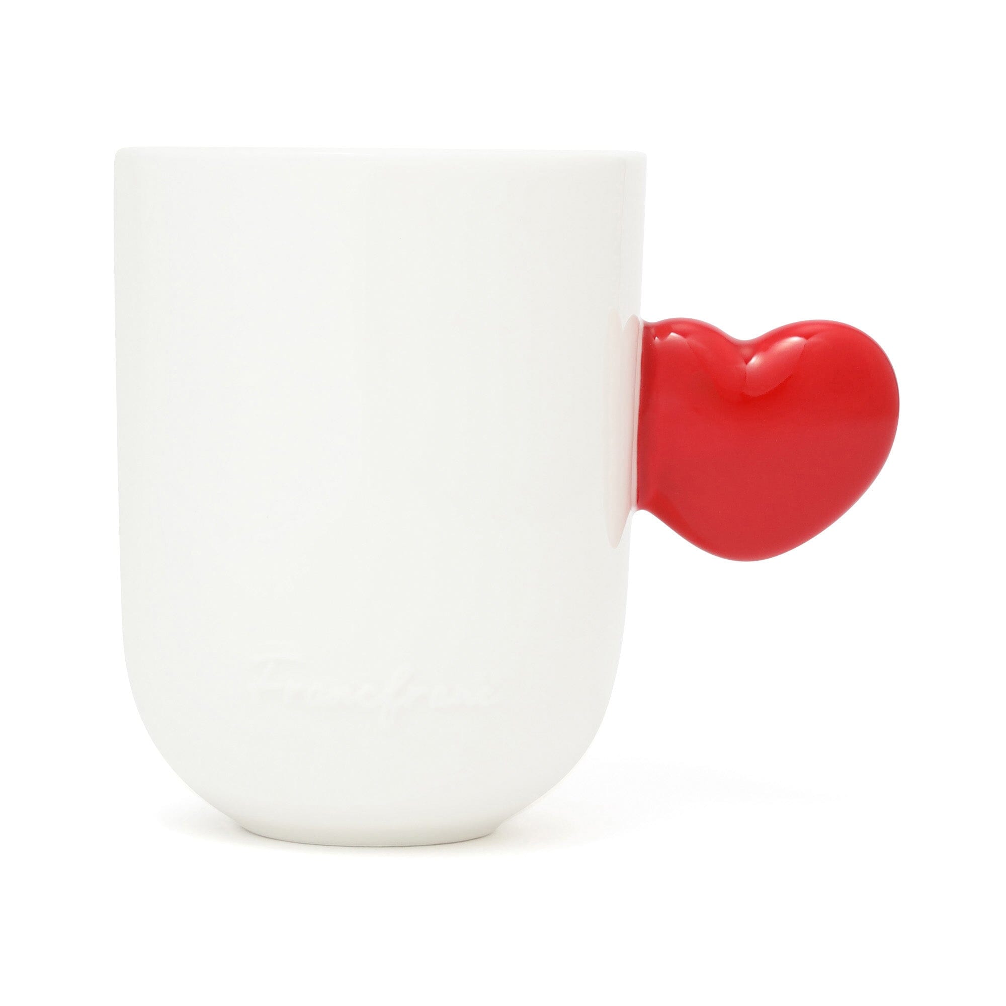 Heart Handle Mug Red