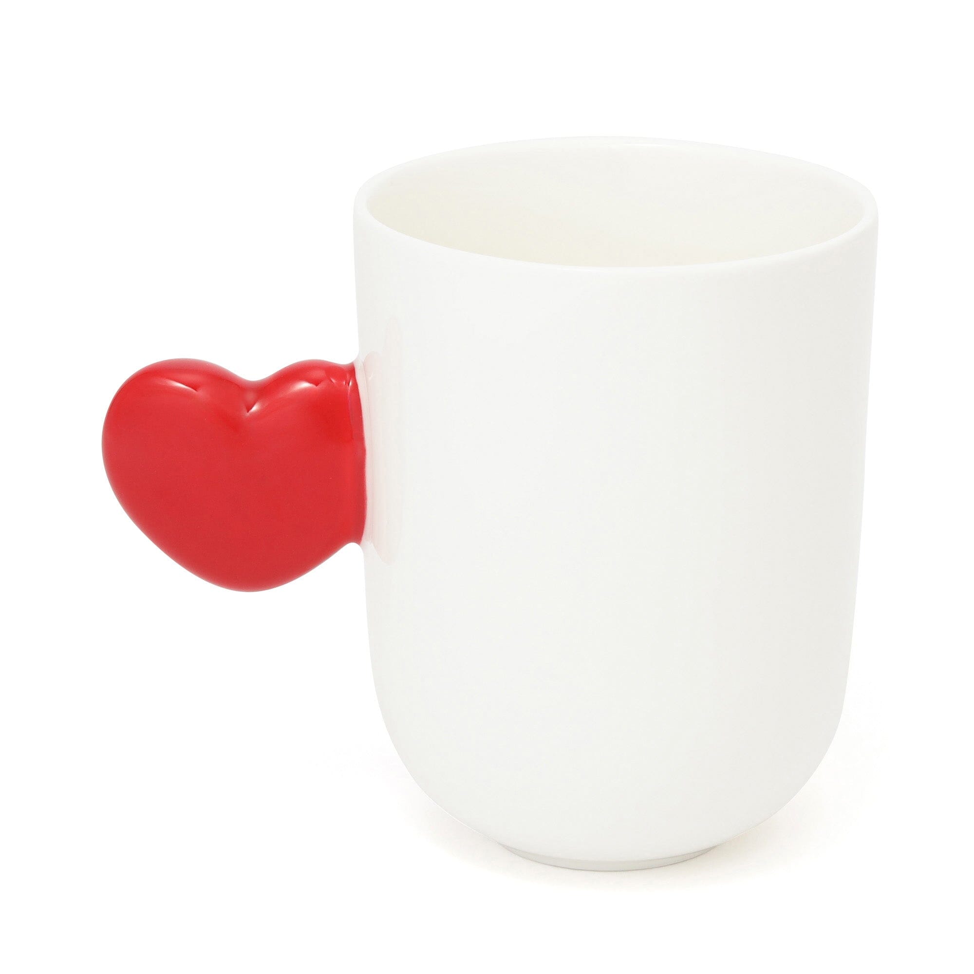 Heart Handle Mug Red