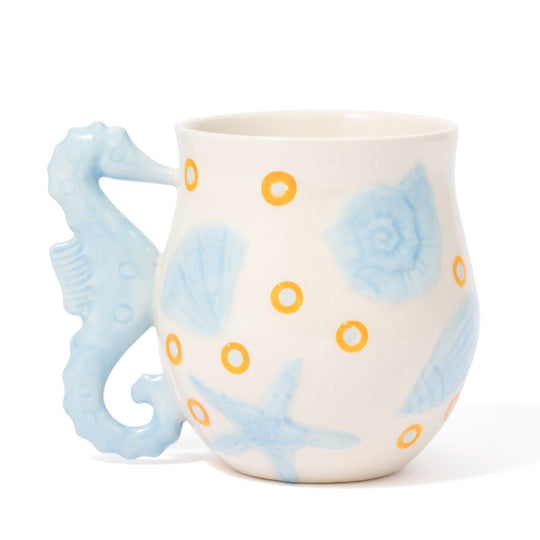 Hand Paint Mug Blue