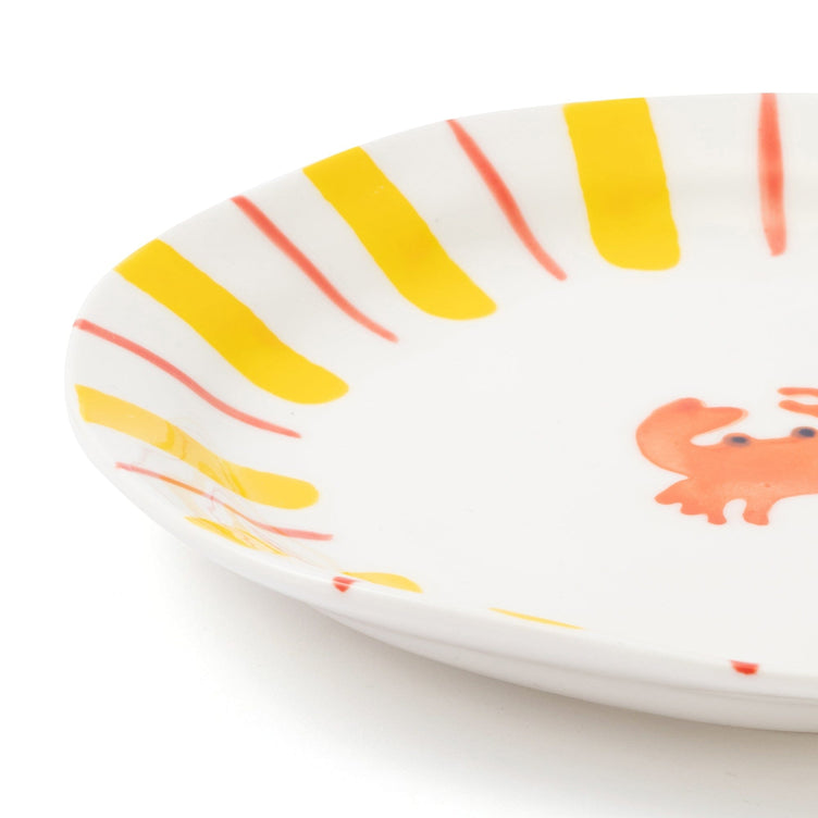 Hand Paint Plate Crap Medium
