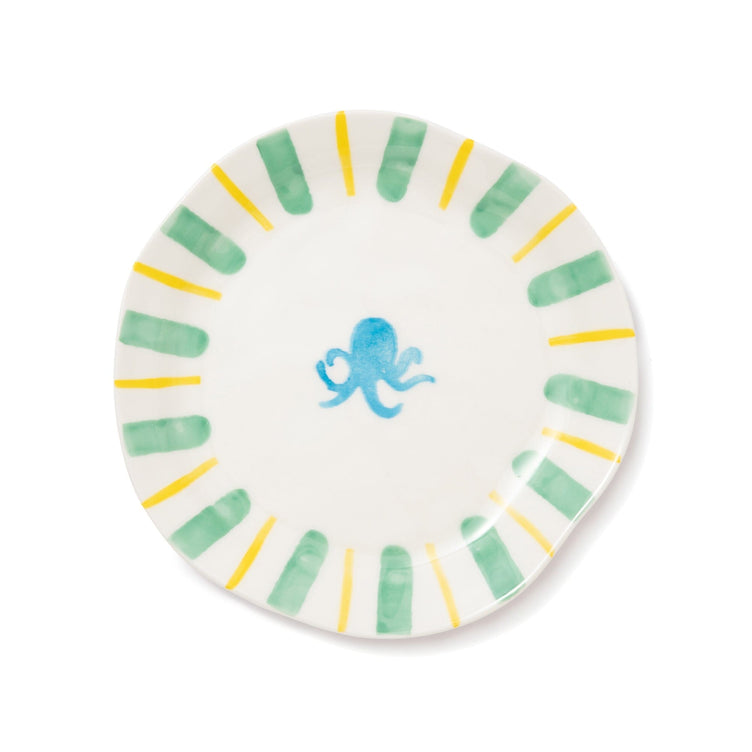 Hand Paint Plate Octopus Medium