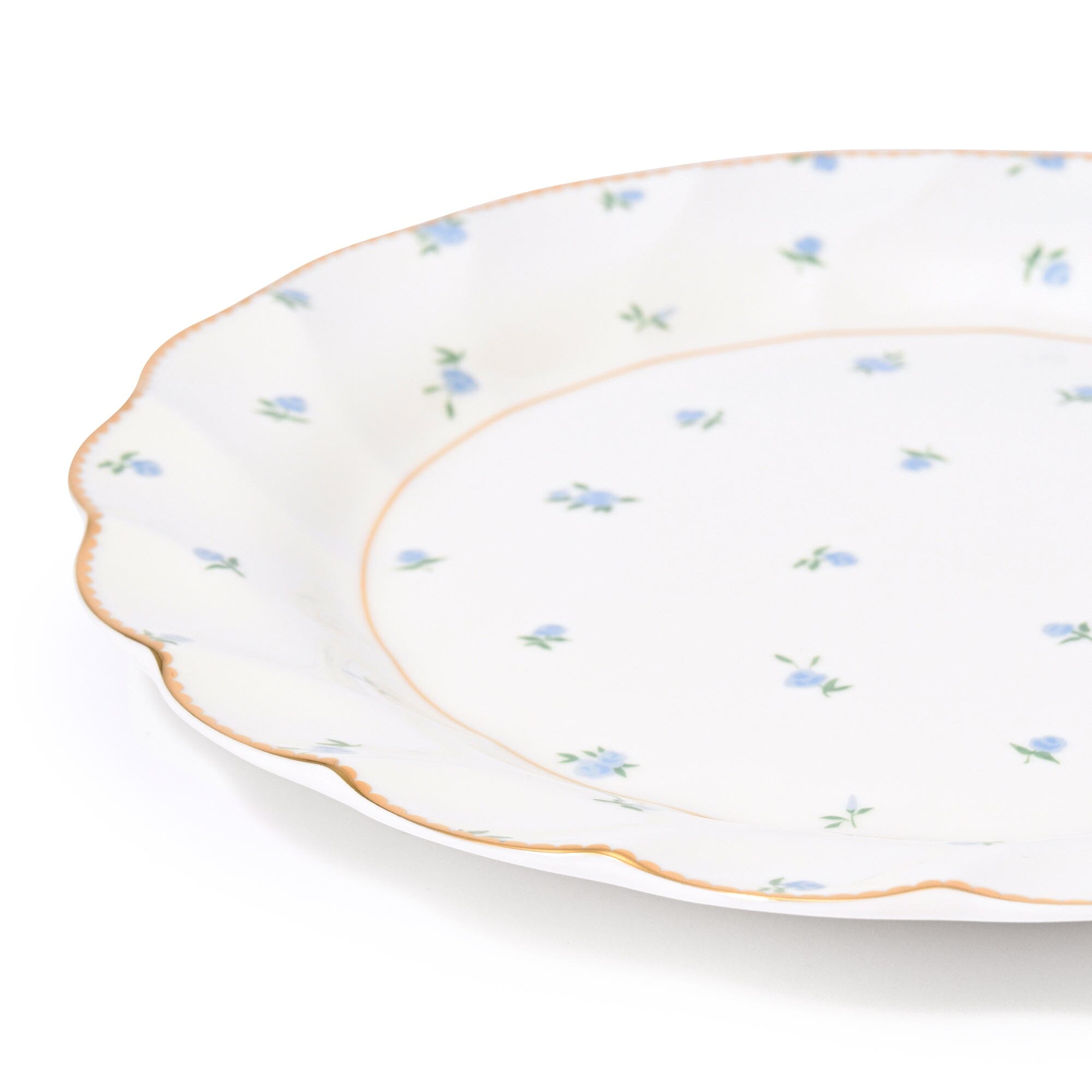 Classic Rose Plate Medium Blue