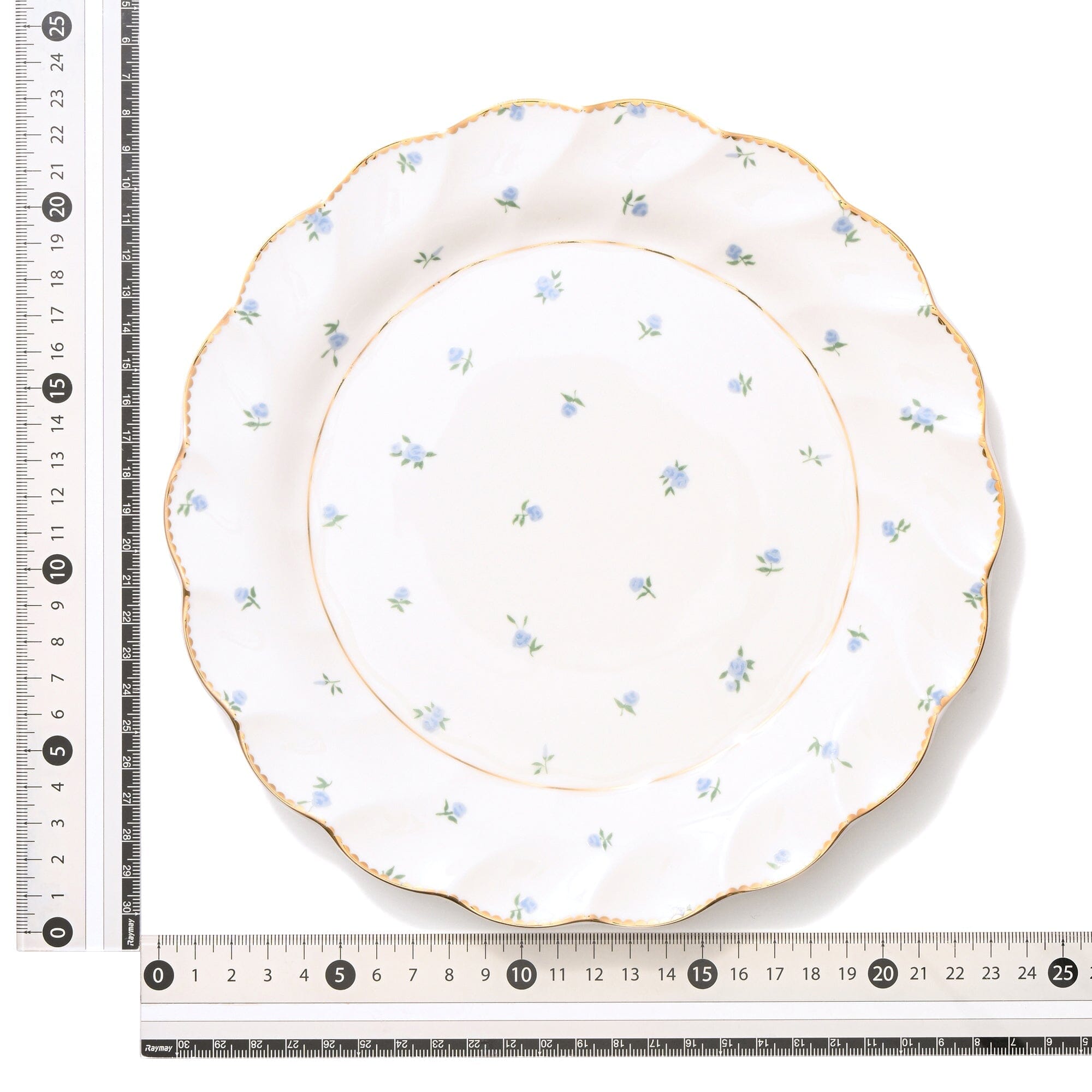 Classic Rose Plate Medium Blue