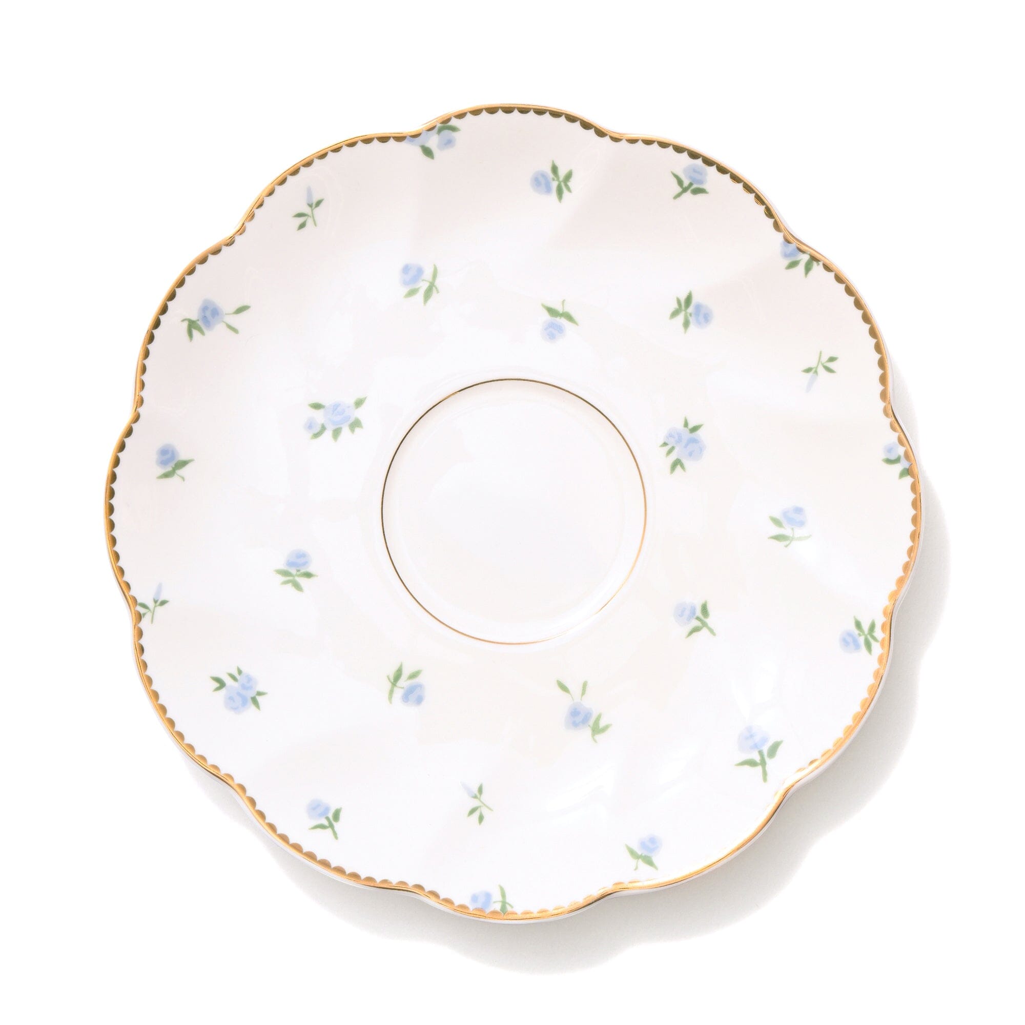 Classic Rose Cup & Saucer Blue