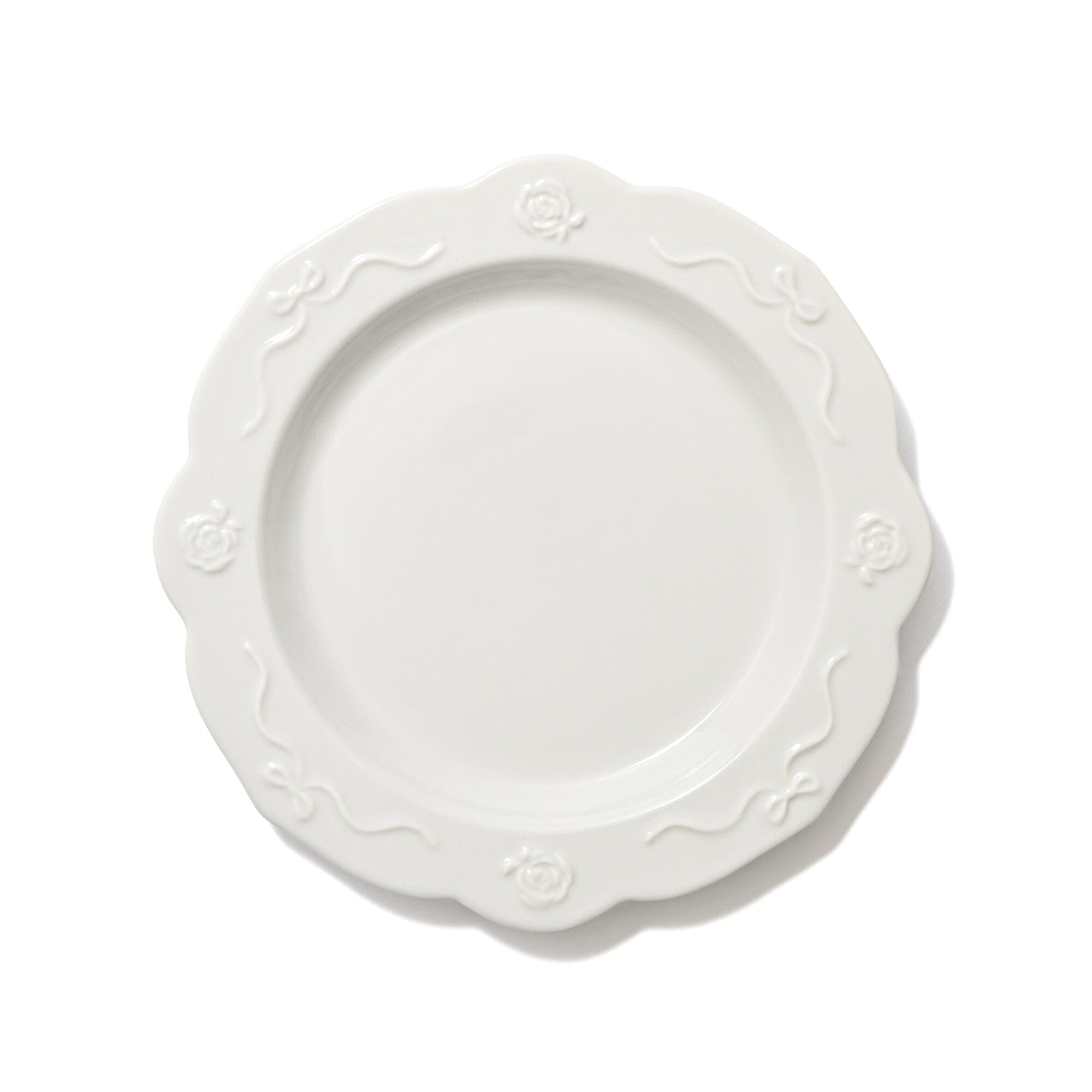 Rose Relief Plate Small Gray