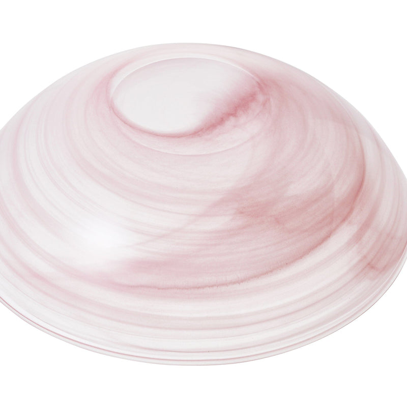 Marble Glass Bowl Large Pink
